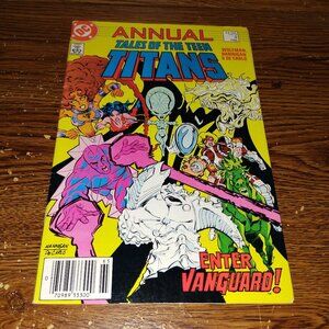 Tales of the Teen Titans Annual #4 (DC Comics, 1986) Newsstand 1st Ap. Vanguard